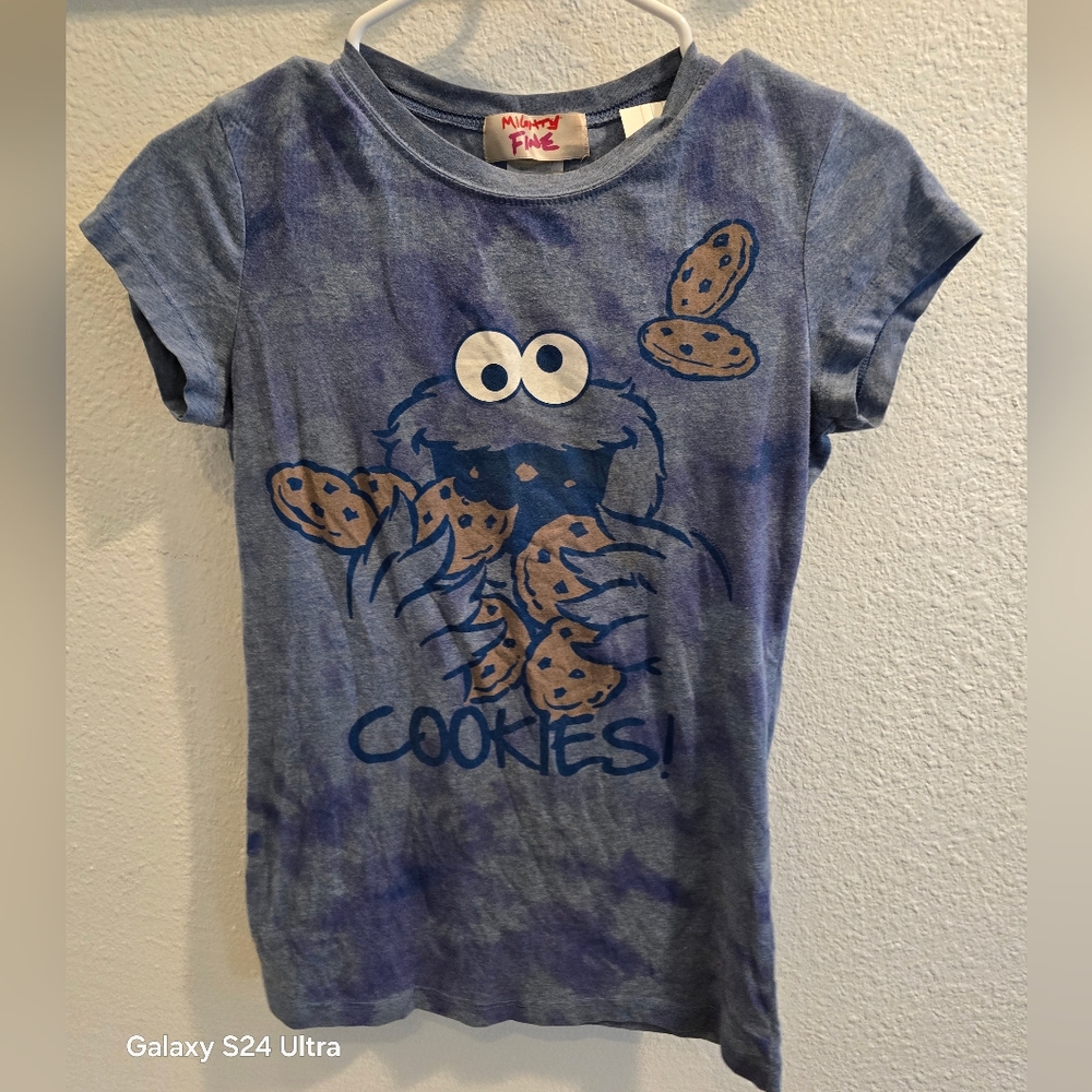 Blue Cookie Monster Kids T-Shirt